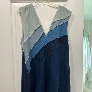 Free People Denim Chambray Mini Dress